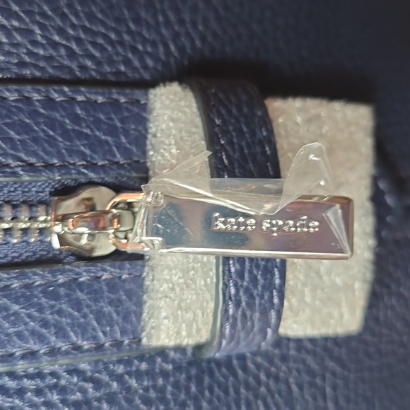 Kate Spade Blue Floral Triple Compartment Satchel - Picture 9 of 13